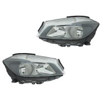 Headlight Set left right 12 V H7 H15 PY21W Halogen HELLA...