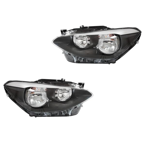 Headlight Set 12 V H6W PY21W W21W H7/H7 Halogen FF HELLA for BMW and others