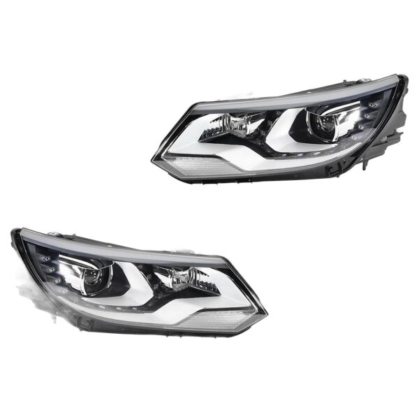 Headlight Set left right 12 V PSY24W D3S/H7 Bi-Xenon HELLA for VW TIGUAN