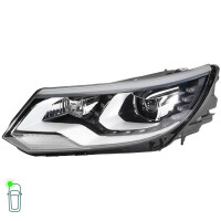 Headlight Set left right 12 V PSY24W D3S/H7 Bi-Xenon HELLA for VW TIGUAN