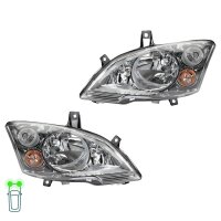 Headlight Set 12 V PY21W W21/5W H7/H7/H7 halogen HELLA...