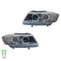 Headlight Set left right 12 V H8 D1S LED bi-xenon HELLA...