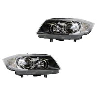 Headlight Set left right 12 V D1S/H7 PY21W Bi-Xenon HELLA...
