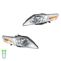 Headlight Set 12 V W5W H7/H1/H1 PY21W Halogen DE HELLA...
