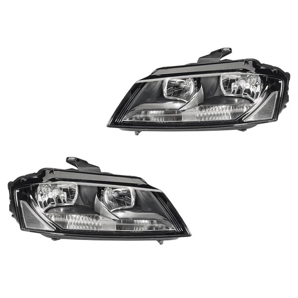 Headlight Set 12 V PSY24W PS19W W5W H7/H7 Halogen FF HELLA for e.g. AUDI