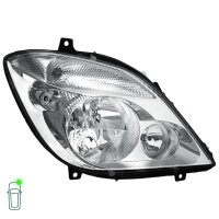 Headlight Set 12 V H7/H7/H7 PY21W W5W FF Halogen HELLA for e.g. MB