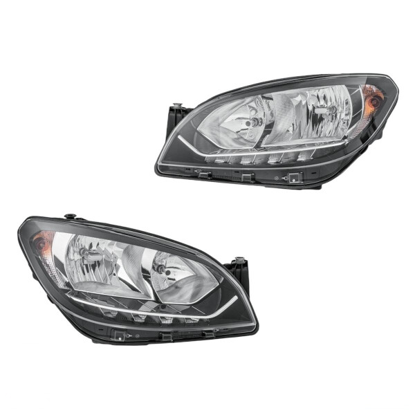 Headlight Set 12 V P21W LED H7/H7 PY21W halogen HELLA for SKODA and others