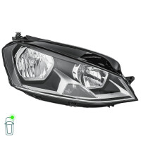 Headlight Set left right 12 V H15 H7 PWY24W FF Halogen HELLA for e.g. VW GOLF