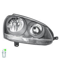 Headlight Set left right 12 V H7/H7 W5W PY21W Halogen HELLA for VW GOLF