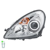 Headlight Set left right 12 V W5W D2S/H7 PY21W Bi-Xenon HELLA for MB SLK