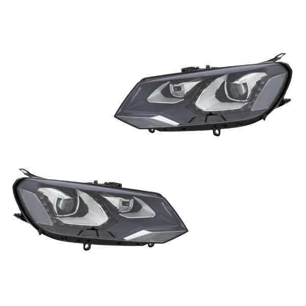 Headlight Set left right 12 V WY21W LED D3S Bi-Xenon HELLA for VW TOUAREG