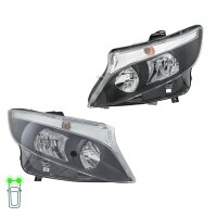 Headlight Set left right 12 V H15 H7 PY21W FF Halogen...