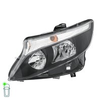 Headlight Set left right 12 V H15 H7 PY21W FF Halogen HELLA for e.g. MB VITO