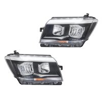 Headlight Set left right 12 V H7 H15 W5W H21W FF HELLA...