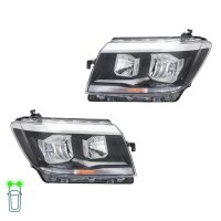 Headlight Set left right 12 V H7 H15 W5W H21W FF HELLA...