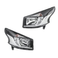 Headlight Set 12 V H4 PY21W W21/5W FF Halogen HELLA for...