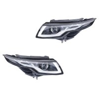 Headlight Set 12 V HB3 PSY24W halogen HELLA for LAND...