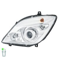 Headlight Set 12 V W5W PY21W D1S/H7 Bi-Xenon HELLA for e.g. MB SPRINTER
