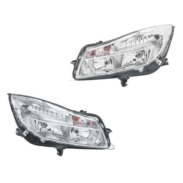 Headlight Set 12 V PY21W H7/H1 FF Halogen HELLA for e.g. OPEL INSIGNIA