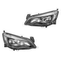 Headlight Set 12 V H7/H7 W21/5W FF Halogen HELLA for e.g....