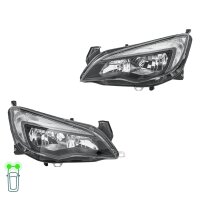 Headlight Set 12 V H7/H7 W21/5W FF Halogen HELLA for e.g....