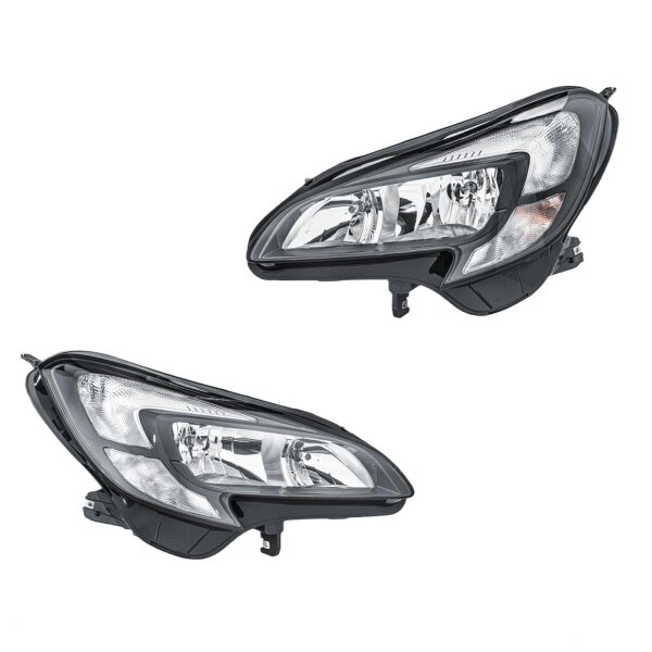 Headlight Set 12 V PSY24W W21/5W H7/H7 Halogen FF HELLA for e.g. OPEL