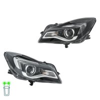 Headlight Set 12 V PY21W HIR2 LED Halogen HELLA for e.g....
