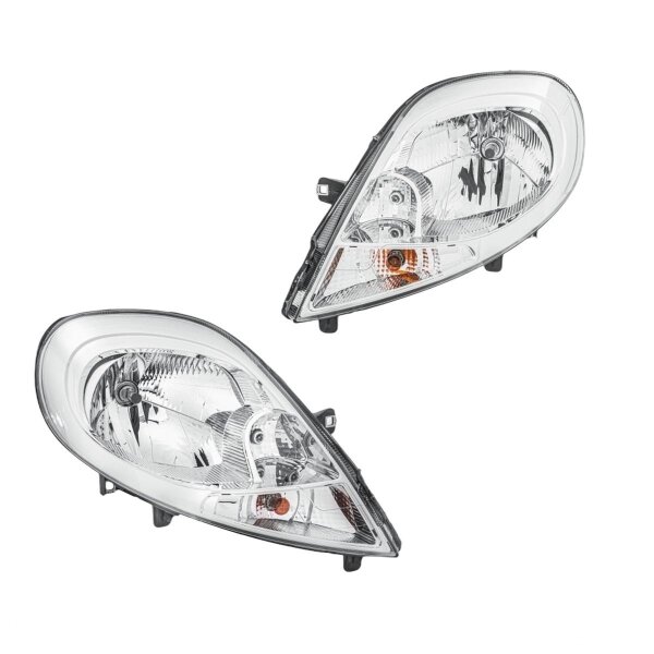 Headlight Set 12 V H4 PY21W W5W Halogen HELLA for e.g. RENAULT TRAFIC