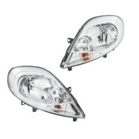 Headlight Set 12 V H4 PY21W W5W Halogen HELLA for e.g....