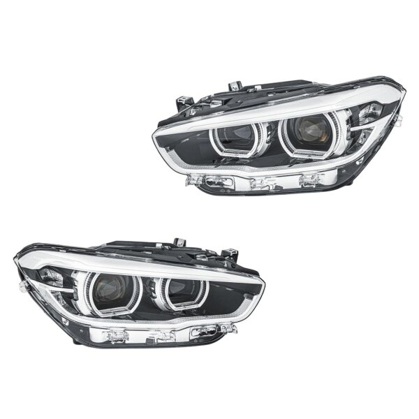 Headlight Set left right LED HELLA suitable for e.g. BMW 1 Series
