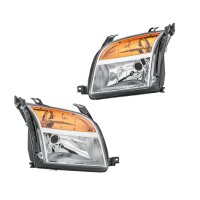 Headlight Set left right 12 V W5W PY21W H4 Halogen HELLA...