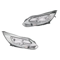 Headlight Set 12 V W5W PY21W H7/H1 Halogen HELLA for FORD...