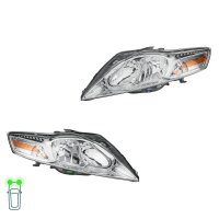Headlight Set left right 12 V PY21W H7/H1 Halogen HELLA...