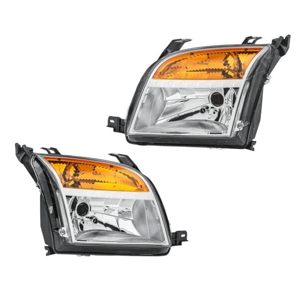 Headlight Set left right 12 V PY21W H4 W5W Halogen HELLA for FORD FUSION