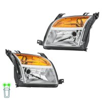 Headlight Set left right 12 V PY21W H4 W5W Halogen HELLA...