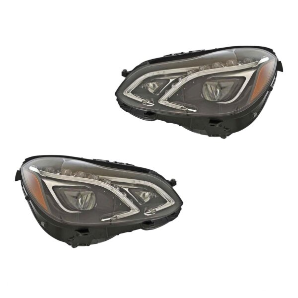 Headlight Set left right 12 V LED HELLA for e.g. MERCEDES-BENZ E-CLASS