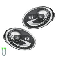 Headlight Set left right 12 V LED bi-xenon HELLA for e.g....