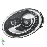 Headlight Set left right 12 V LED bi-xenon HELLA for e.g. VW BEETLE