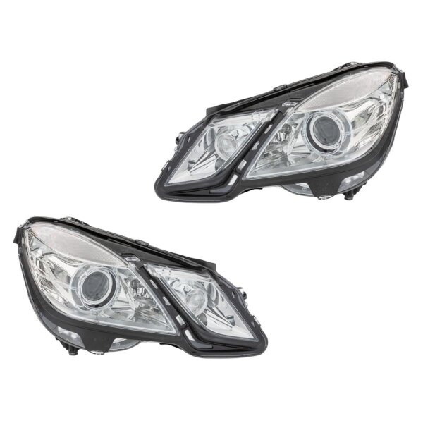 Headlight Set 12 V LED D1S/H7 bi-xenon halogen HELLA suitable for e.g. MB