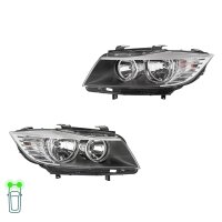 Headlight Set left right 12 V PY24W H7/H7 Halogen HELLA...