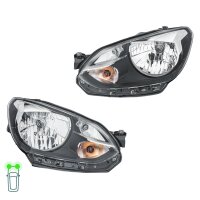 Headlight Set 12 V H4 W21/5W PY21W FF Halogen HELLA for...