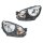 Headlight Set 12 V H4 W21/5W PY21W FF Halogen HELLA for e.g. VW UP!