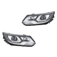 Headlight Set left right 12 V PSY24W D3S/H7 Bi-Xenon...