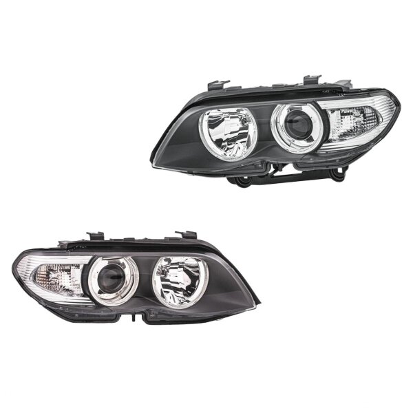 Headlight Set 12 V H10W D2S/H1 PY21W halogen bi-xenon HELLA for BMW X5