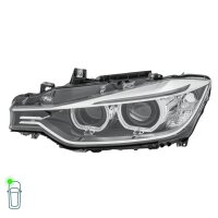 Headlight Set left right 12 V LED PY21W D1S Bi-Xenon HELLA for BMW 3 Series