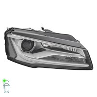 Headlight Set left right 12 V PSY24W D3S/H7 LED bi-xenon HELLA for AUDI A8