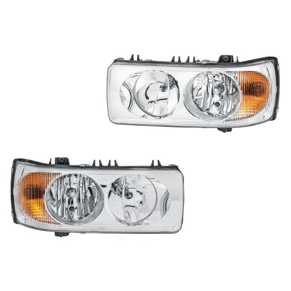 Headlight Set left right 24 V W5W P21W H7/H1 Halogen HELLA for e.g. DAF CF