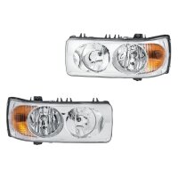 Headlight Set left right 24 V W5W P21W H7/H1 Halogen...