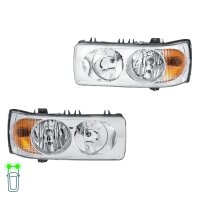 Headlight Set left right 24 V W5W P21W H7/H1 Halogen...