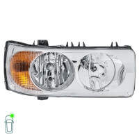 Headlight Set left right 24 V W5W P21W H7/H1 Halogen HELLA for e.g. DAF CF